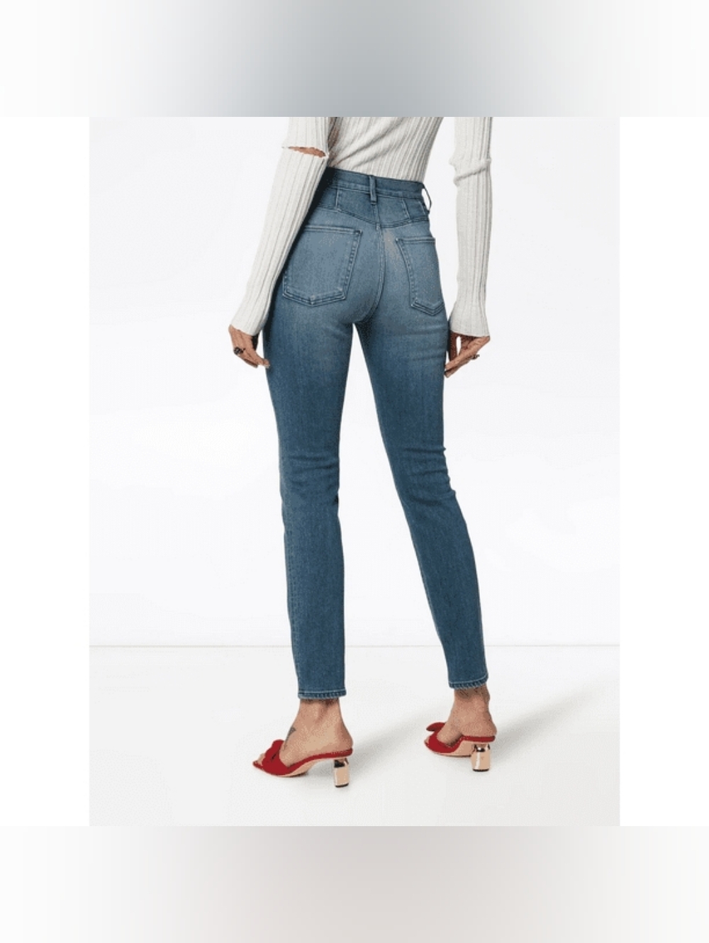 3X1 Higher Ground Jesse Straight High Rise Jeans in Lana 27 - Picture 2 of 9